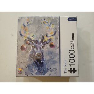 The King 1000 Pieces Jigsaw Puzzle Deer Teen Adult  Educational Relaxation Game